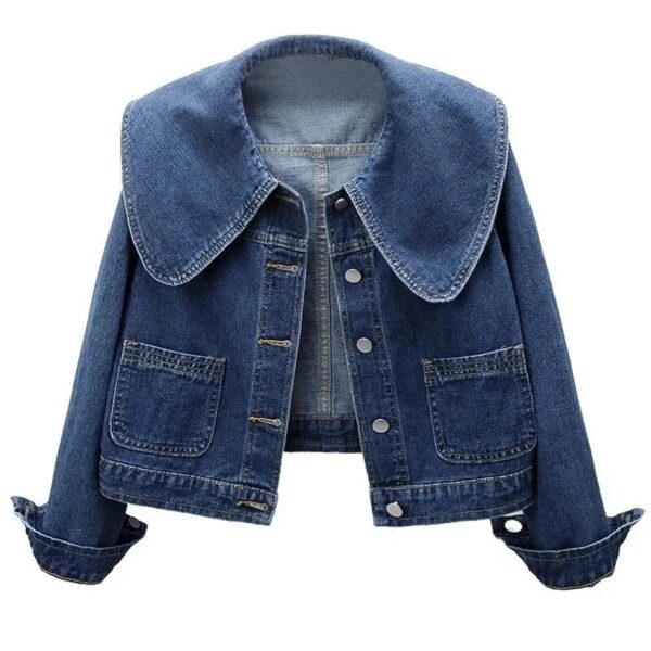 Chic Denim Jacket – Women’s Casual Slim-Fit Jean Coat