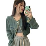 Chic Tassel-Trimmed Denim Jacket - Women's Casual Spring/Fall Outerwear