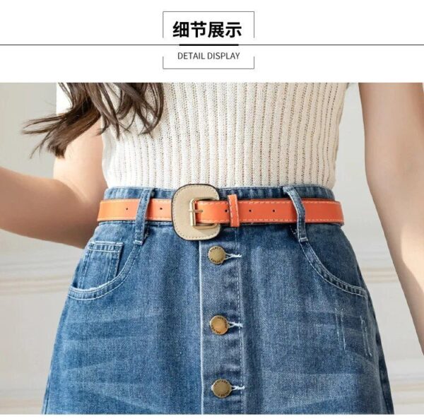 High-Waisted Patchwork Denim Skirt | Korean Style Pleated Jean Skirt S-5XL - Image 6