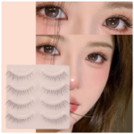 Natural Look Handmade False Eyelashes - 4 Pairs Light & Wispy Strip Lashes