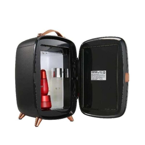 Portable 6L Mini Makeup Fridge with Mirror & LED Lights - Image 2