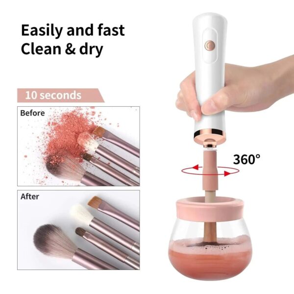 Electric Makeup Brush Cleaner and Dryer – Quick, Easy, and Effective Cleaning for Your Brushes