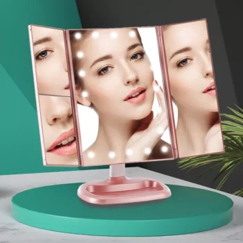Lux 22-LED Touch Dimmer Makeup Mirror with 10X Magnification