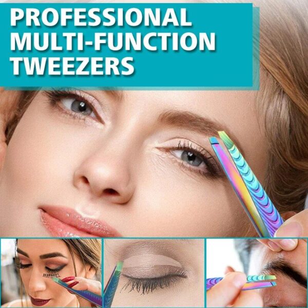 Professional Stainless Steel Eyebrow Tweezers – Effective Hair Removal Tool