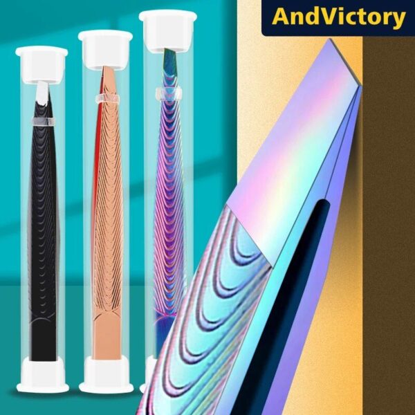 Professional Stainless Steel Eyebrow Tweezers – Effective Hair Removal Tool