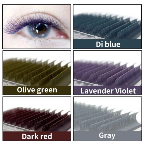 Colorful Individual Eyelash Extensions: Natural-Looking, Party-Ready Lashes - Image 3