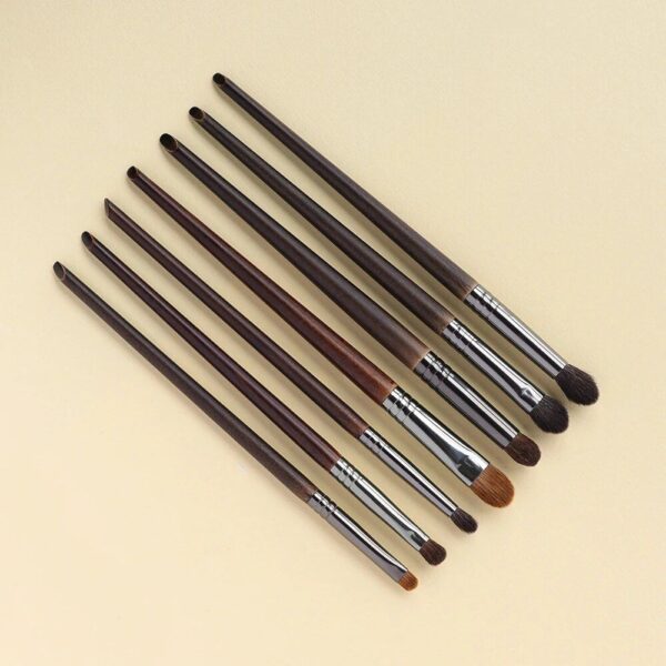 Professional 7-Piece Makeup Brush Set – Natural & Synthetic Hair Blending and Shader Brushes