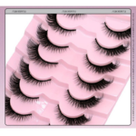 Natural Long Cat Eye Faux Mink Eyelashes - Winged End, Full Strip, Handmade