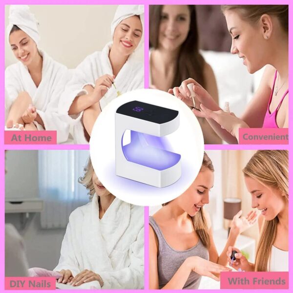 Compact UV LED Nail Dryer – Portable Mini Gel Lamp with USB, Perfect for Home & Travel