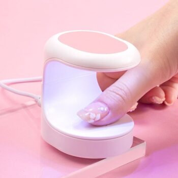 Compact UV LED Nail Dryer Lamp – USB Rechargeable Single Finger Manicure Tool
