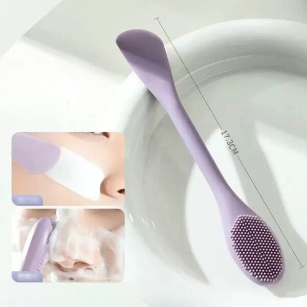 Soft Silicone Facial Cleansing Brush - Deep Pore Exfoliator for Gentle Skin Care - Image 3