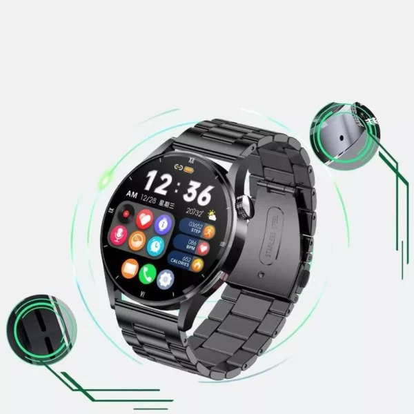 AMOLED HD Smart Watch with AI Voice & Body Temperature Detection - Image 3