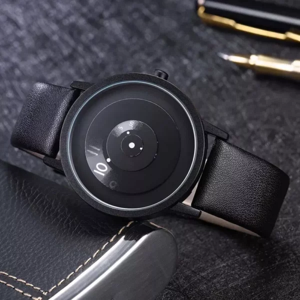 Stylish Men's Turntable Quartz Wristwatch - Image 5