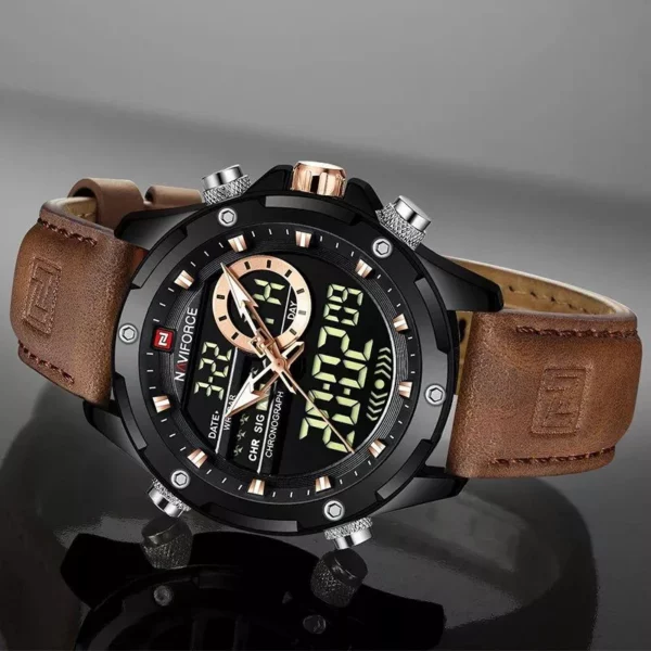 Dual Display Watch with LED Quartz Movement