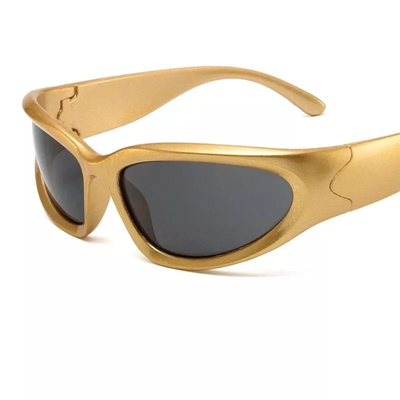 Unisex Steampunk Y2K UV400 Punk Sunglasses: Vintage Square Mirror Shades