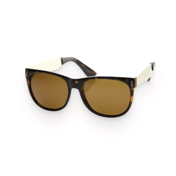 Tortoise & Amber Indie Metal-Arm Sunglasses - Image 2