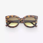 Tortoise Amber Women’s Oversize Cat-Eye Sunglasses