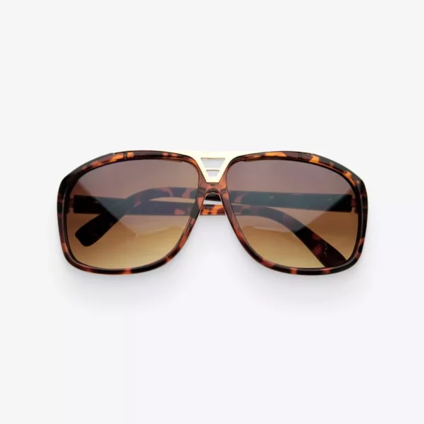 Tortoise Stunna Plastic Aviator Sunglasses