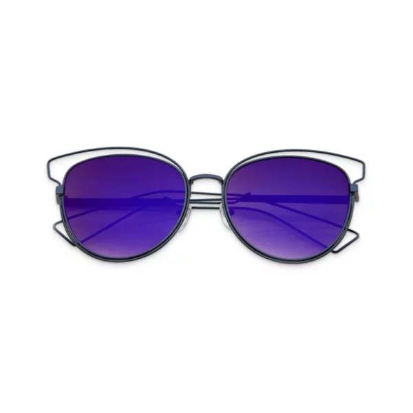 Women’s Blue Gradient Wire-Detail Sunglasses - Image 2