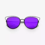 Women’s Bold Purple Cat-Eye Aviator Sunglasses