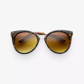 Women’s Tortoise & Amber Indie Cat-Eye Sunglasses
