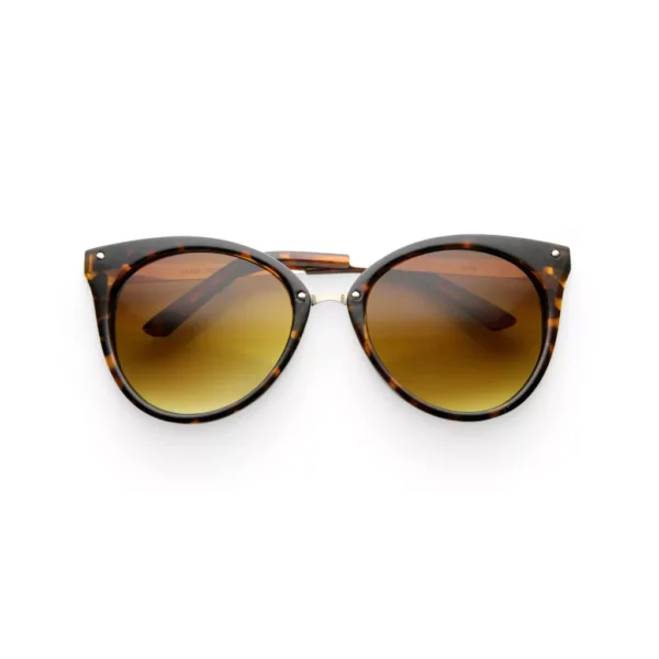 Women’s Tortoise & Amber Indie Cat-Eye Sunglasses - Image 2