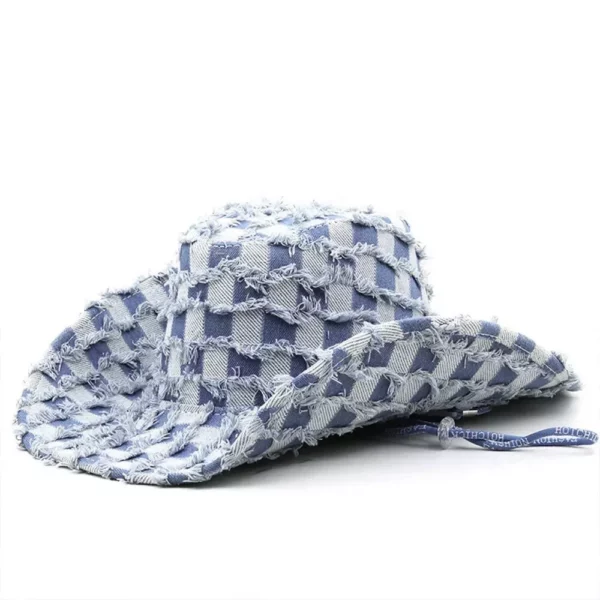 Unisex Plaid Fedora Bucket Hat