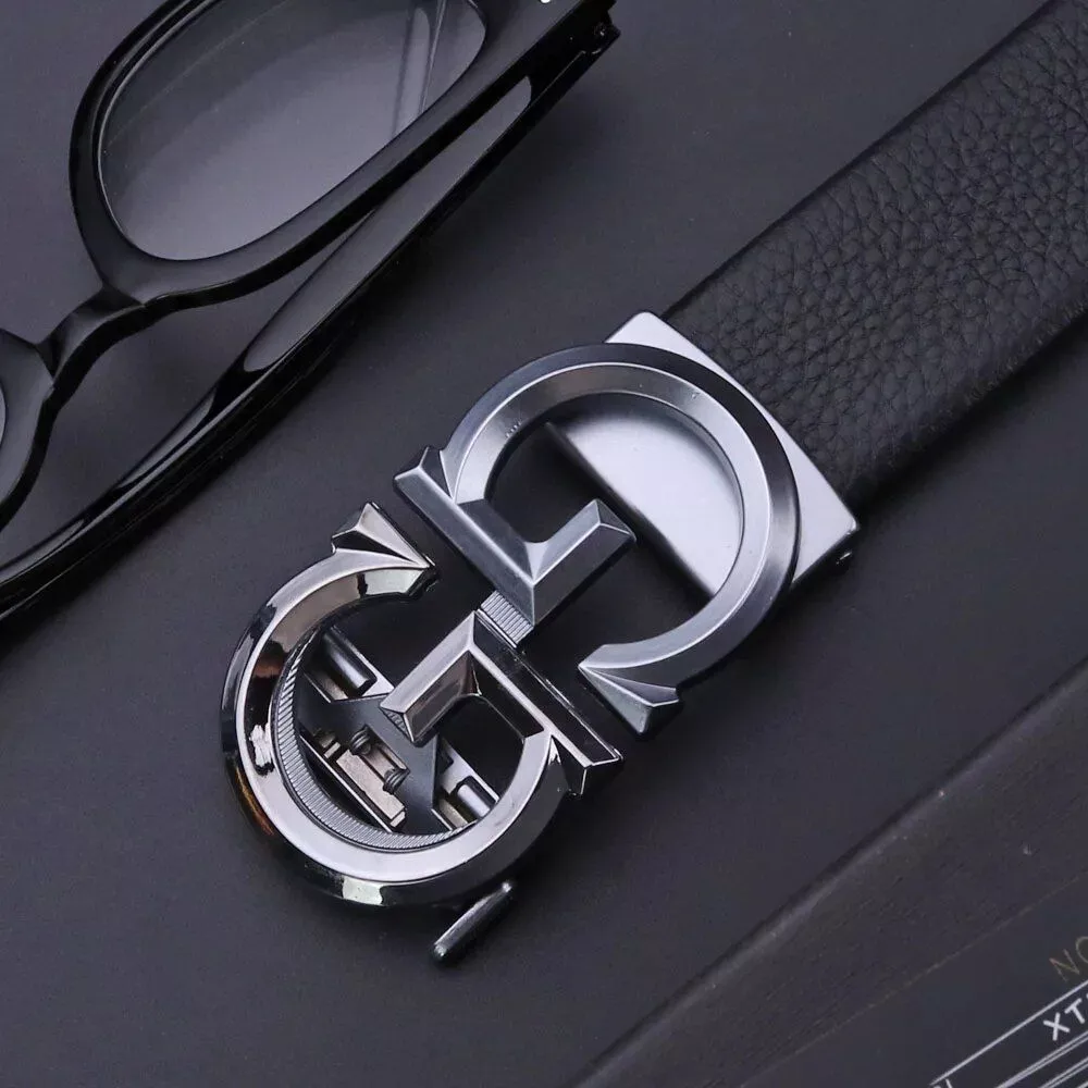 Premium Leather Automatic Buckle Business Belt