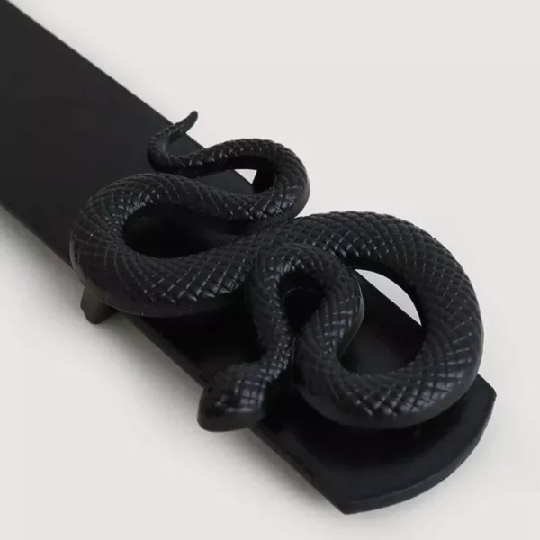 Elegant Snake Buckle Thin Waist Belt