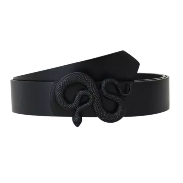 Elegant Snake Buckle Thin Waist Belt