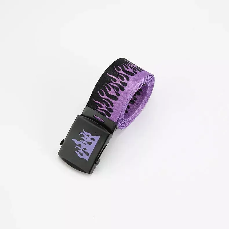 Colorful Hip-Hop Style Webbing Belt