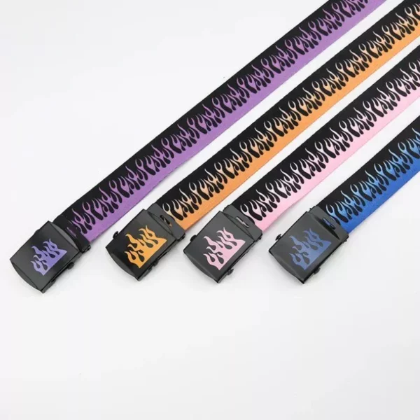 Colorful Hip-Hop Style Webbing Belt