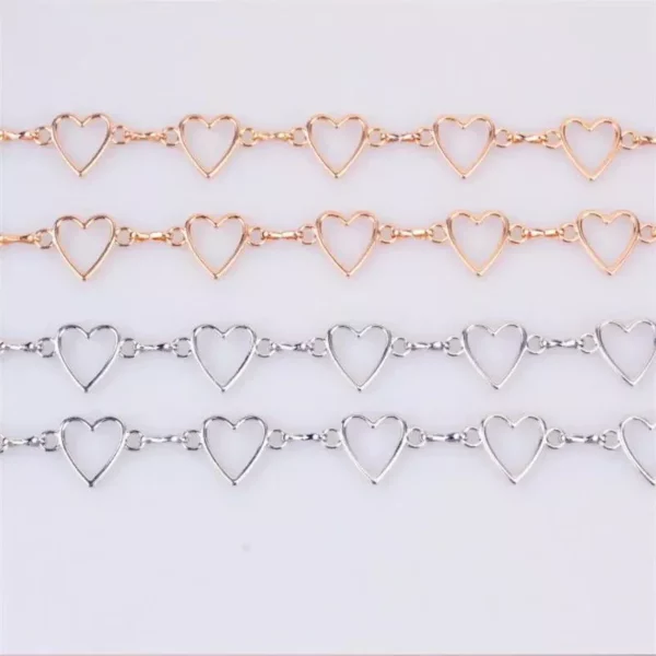 Chic 100cm Metal Love Heart Waist Chain – Fashionable Hip Hop Style Hollow Girdle for Women