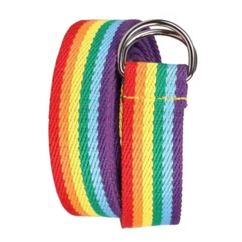 Rainbow Fabric Belt
