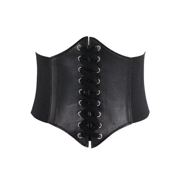 Leather Lace-up Gothic Corset Belt