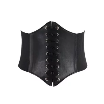 Leather Lace-up Gothic Corset Belt