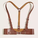 Stylish Korean Black Leather Harness Belt