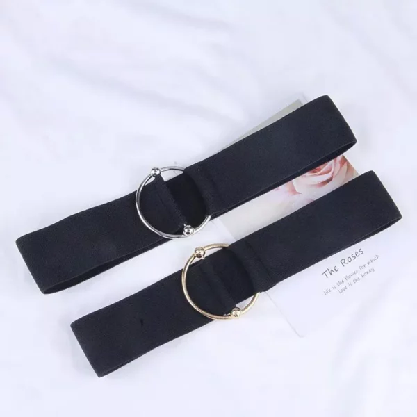 Chic Black Elastic Women's Waistband - Image 5