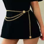 Gold & Silver Metal Waist Chain Belt