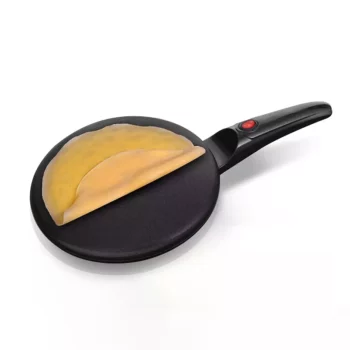 Portable Electric Crepe Maker with Non-Stick Coating and Automatic Temperature Control