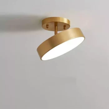 Elegant Copper Nordic Ceiling Light – Modern LED for Hallway, Aisle, and Balcony
