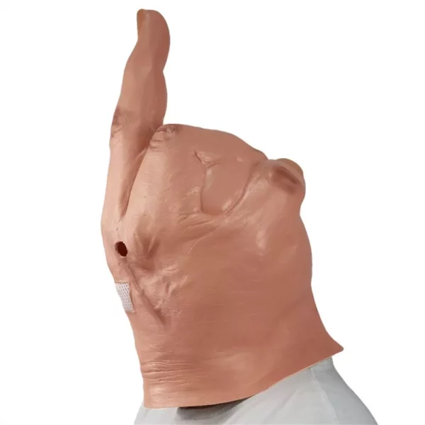 Middle Finger Latex Mask