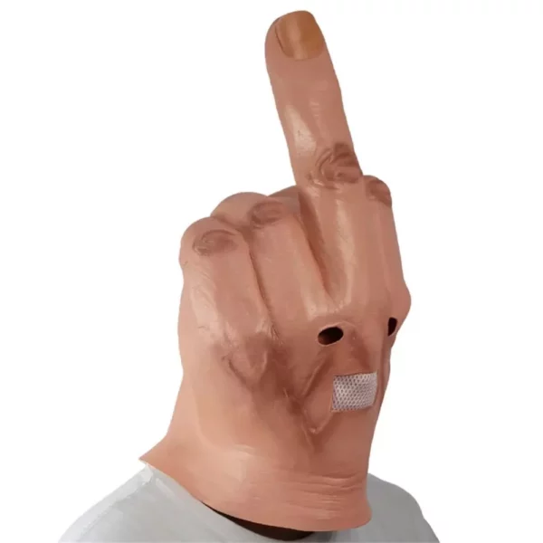 Middle Finger Latex Mask