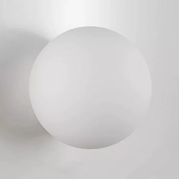 Minimalist Glass White Ball LED Ceiling Light