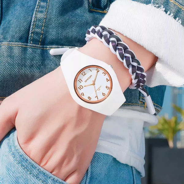 White Silicone Kid’s Quartz Watch