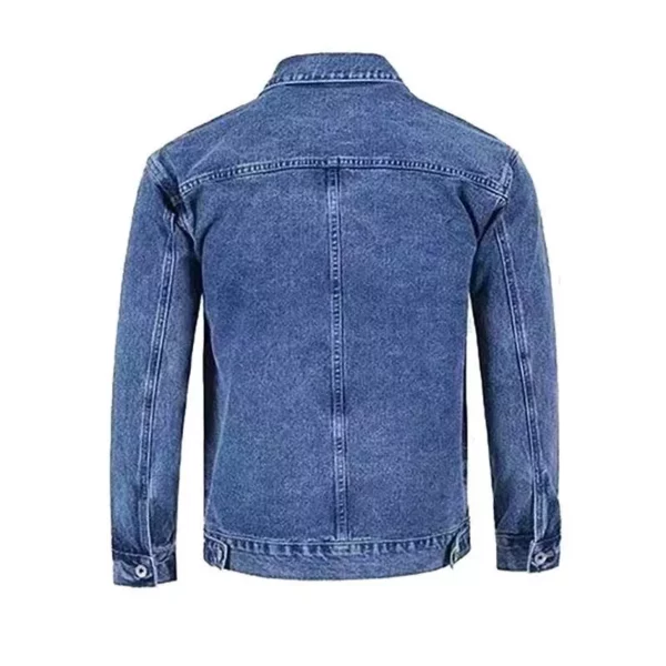 Men’s Essential Denim Fleece Jacket – Warm & Stylish for Autumn/Winter S-5XL