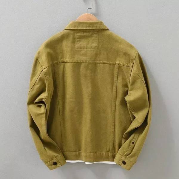 Men’s Vintage Soft Cotton Denim Jacket – Spring/Autumn Casual Slim Fit