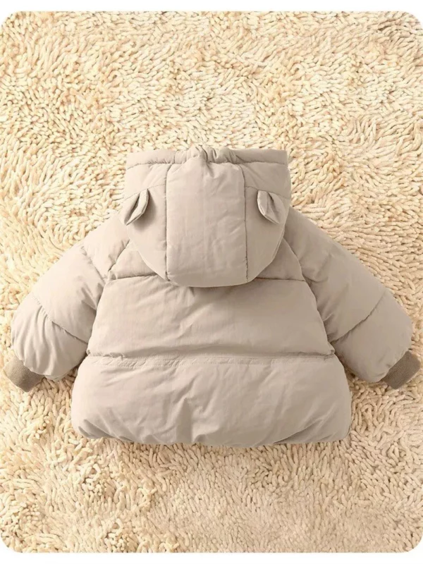 Cozy Winter Baby Down Parka - Plush Warm Cotton Jacket for Toddlers - Image 5