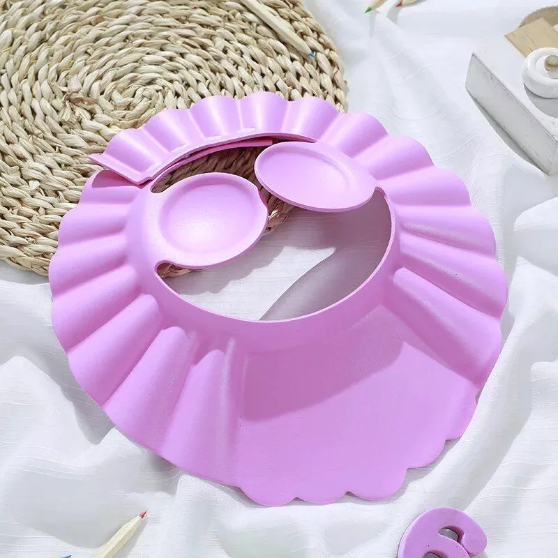 Adjustable Soft EVA Baby Shower Cap for Shampoo and Bath Protection