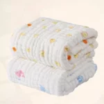 Ultra-Soft Cotton Baby Bath Towel Blanket - Multi-Purpose Infant Bathrobe & Swaddle